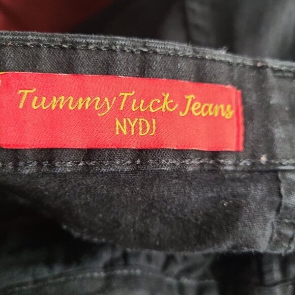 Not Your Daughter's Jeans Black Wide Leg Crop Stretch Tummy Tuck Jeans USA - Picture 9 of 11